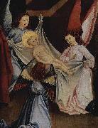 Friedrich Herlin Geburt Christi, Anbetung des Christuskindes oil on canvas